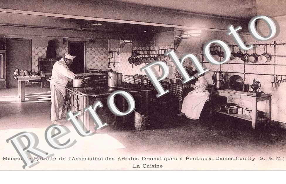 cuisine de la maison de retraite de l'association des artistes dramatiques