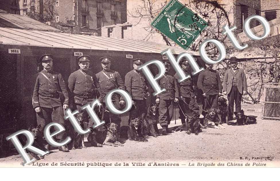 Ligue de securite publique de  la ville d'Asnieres - Brigade des chiens de police