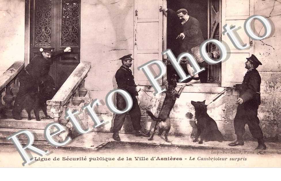 Ligue de securite publique de  la ville d'Asnieres - Le cambrioleur surpris