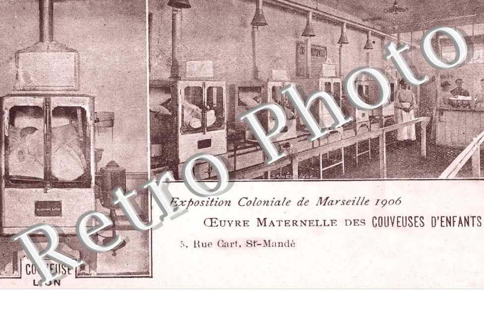 Exposition coloniale de Marseille 1906 - Oeuvre maternelle des couveuses d'enfants - 5 rue CArt