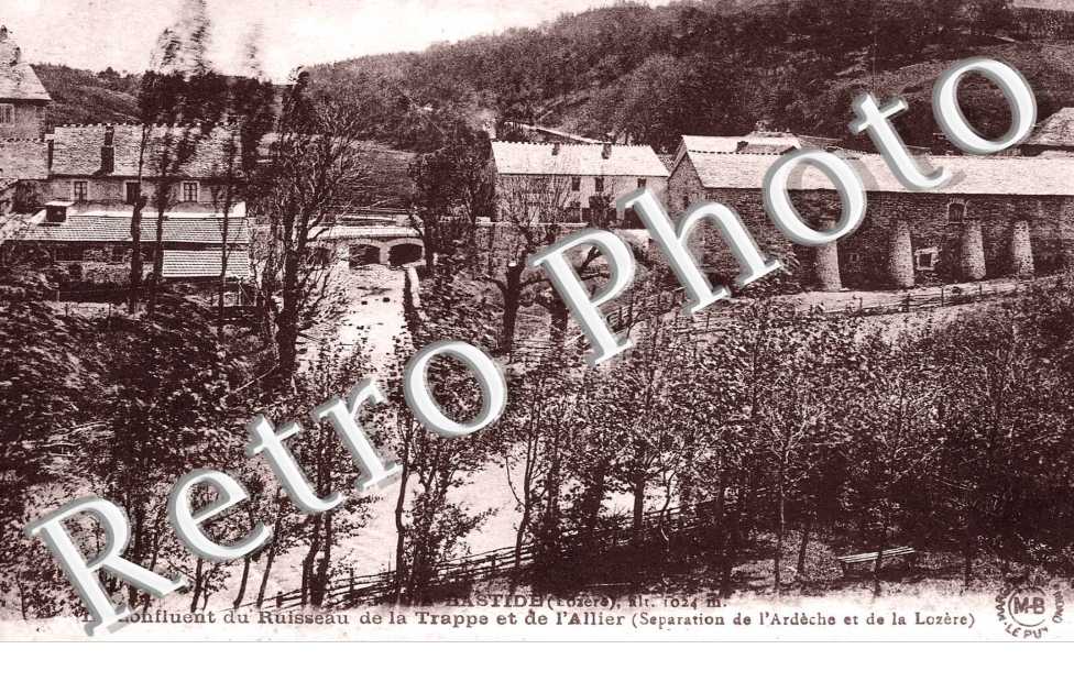 le confluent du ruisseau de la Trappe et de l'Allier