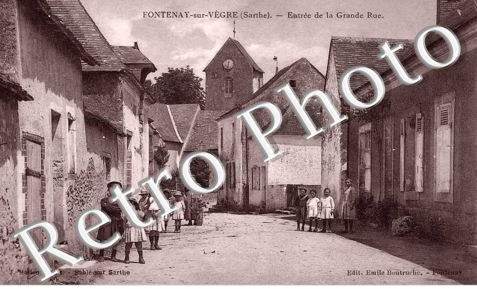 Entrée de la grande rue  en 1922