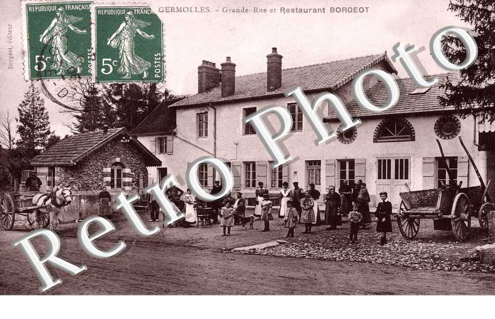 Grande rue et restaurant Borgeot