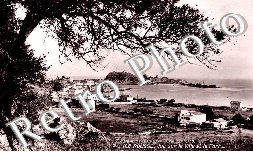 vue sur la ville et le port (carte-photo)