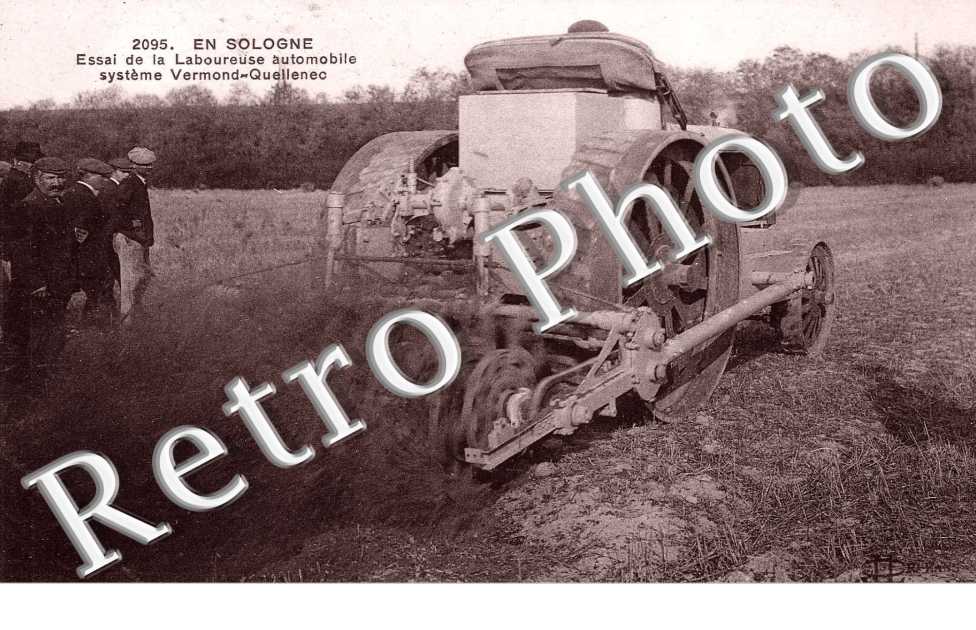 essai de laboureuse automobile systeme Vermond-Quellenec