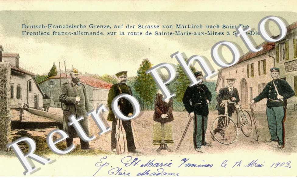 Frontiere franco-allemande sur la route de Sainte Marie aux mines