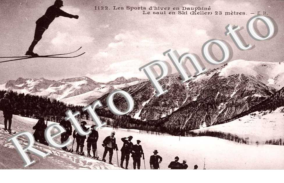 les sports d'hiver en Dauphine Le saut en ski Keller 23 metres