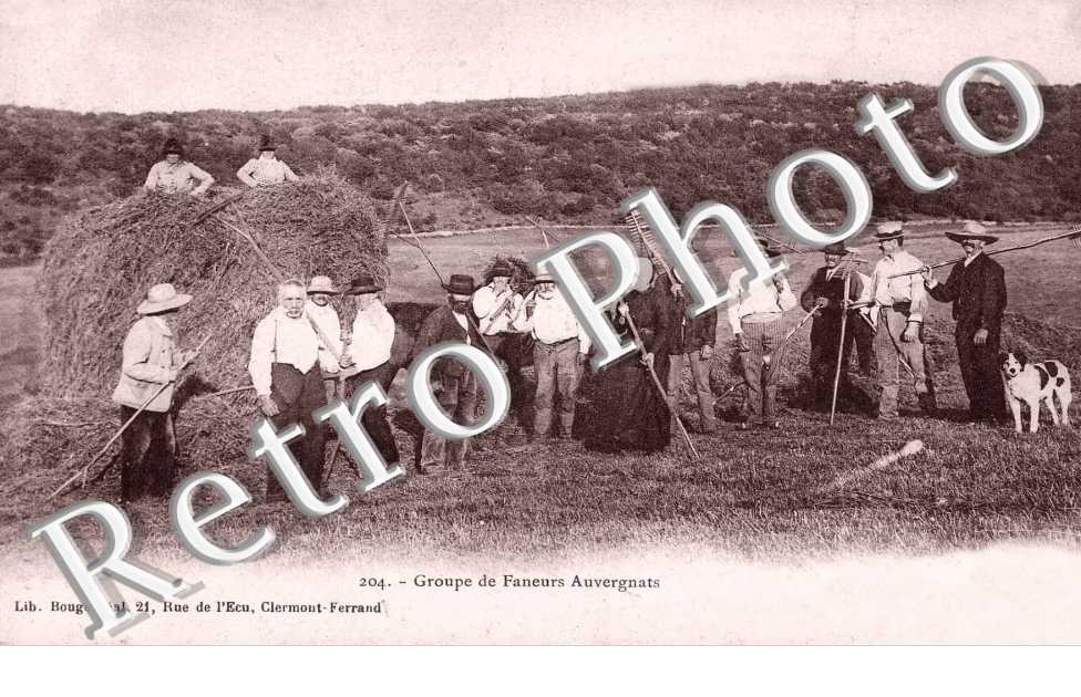 Groupe de faneurs auvergnats