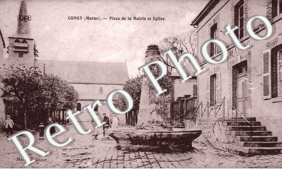Place de la mairie et Eglise