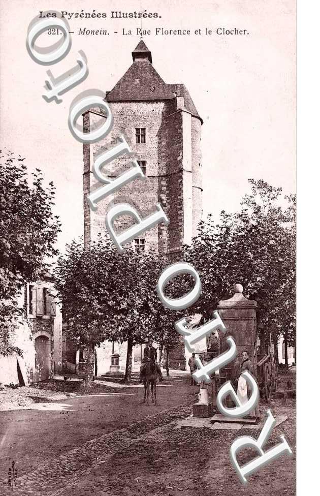 La rue Florence et le clocher