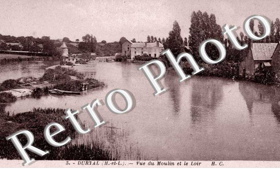 Vue du moulin et le Loir