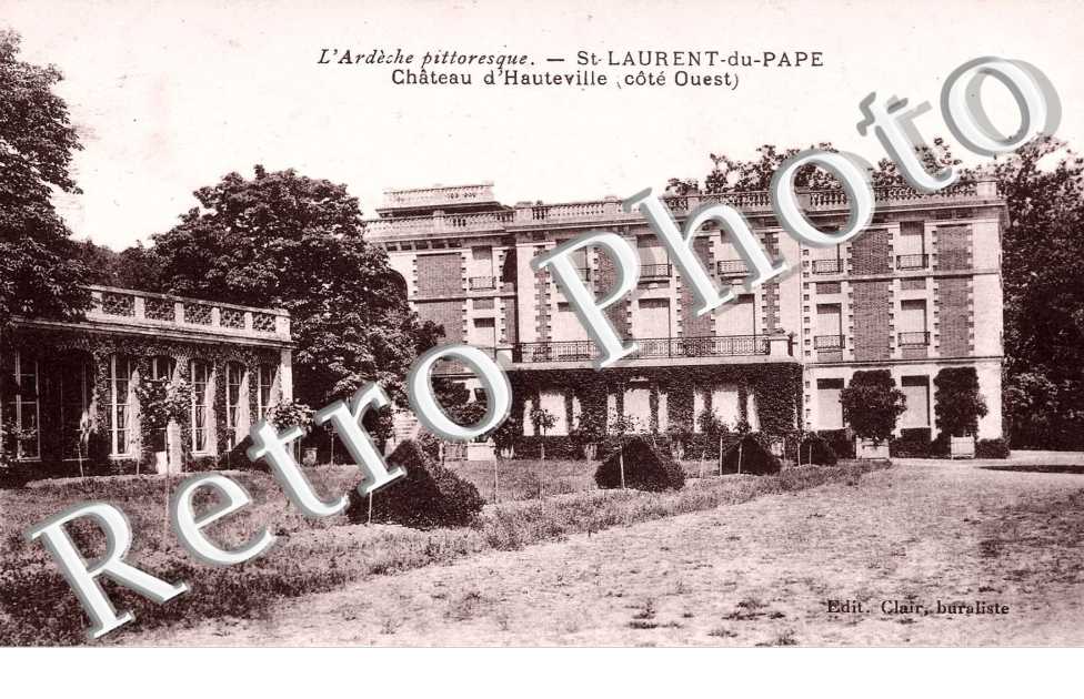 l'Ardeche pittoresque chateau d'Hauteville cote ouest