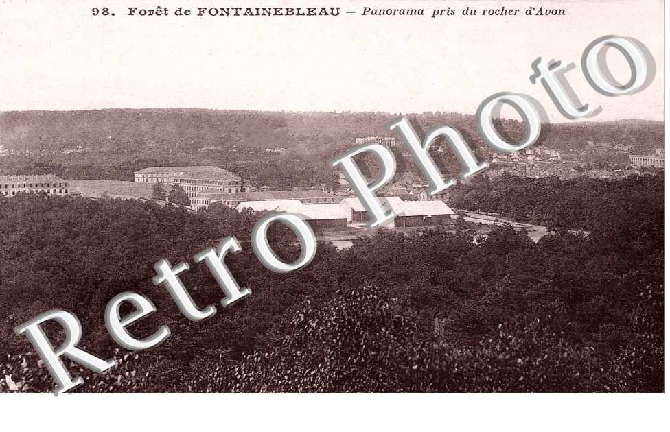 Foret de Fontainebleau - Panorama pris du rocher d'Avon