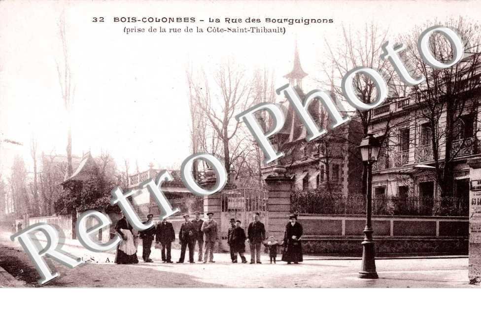 la rue des Bourguignons (prise de la rue de la côte-Saint-Thibault)