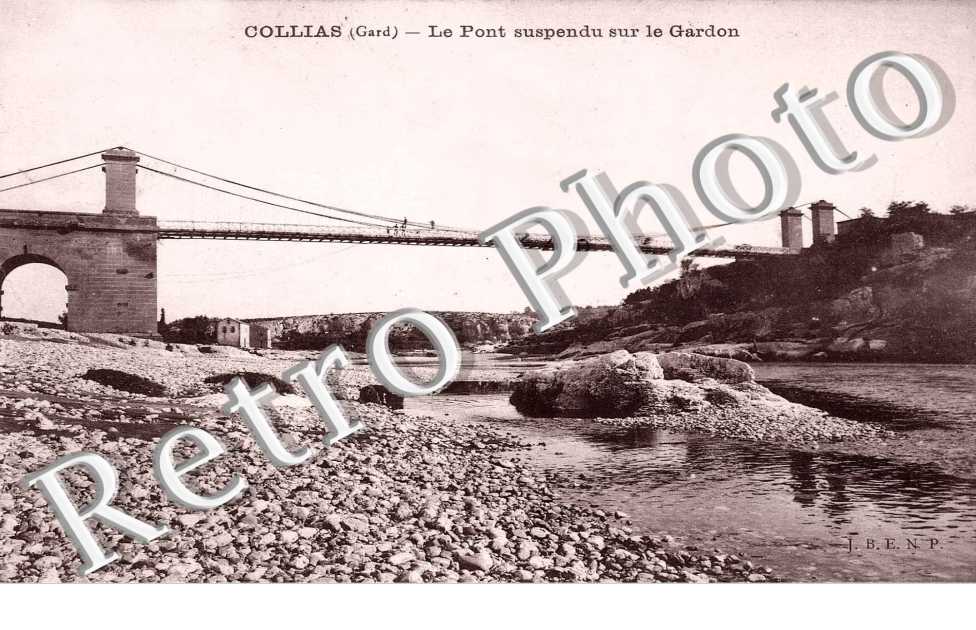 le pont suspendu sur le gardon