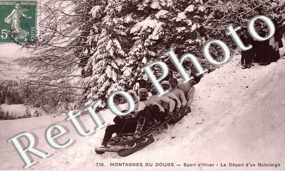 Sport d'Hiver, le Depart d'un Bobsleigh