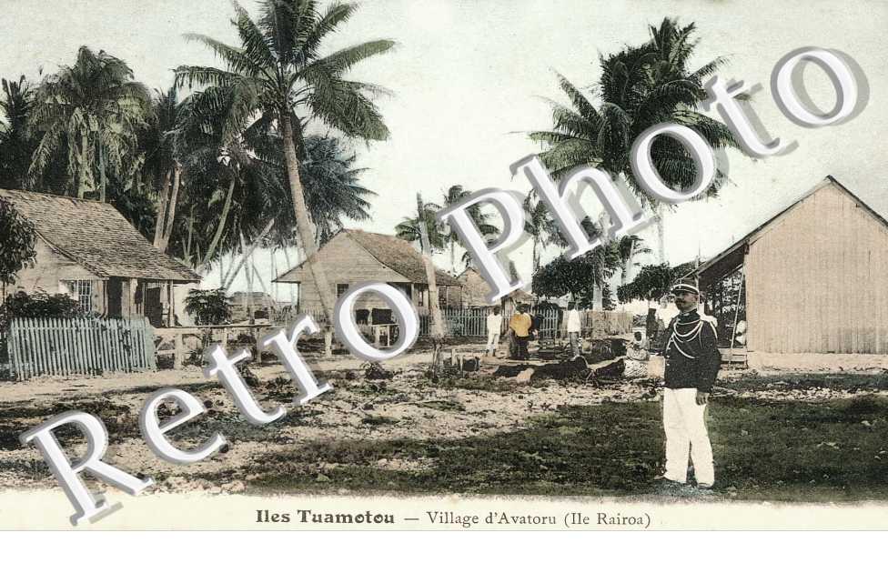 Iles tuamotou - village d'Avatoru (ile Rairoa)