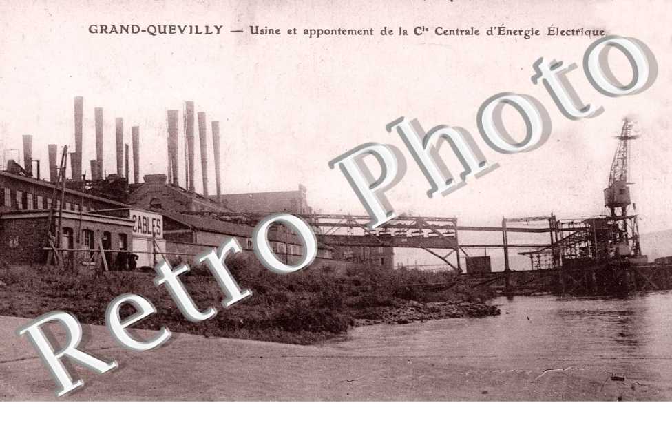 Usine et appontement de la Cie Centrale d'Energie Electrique