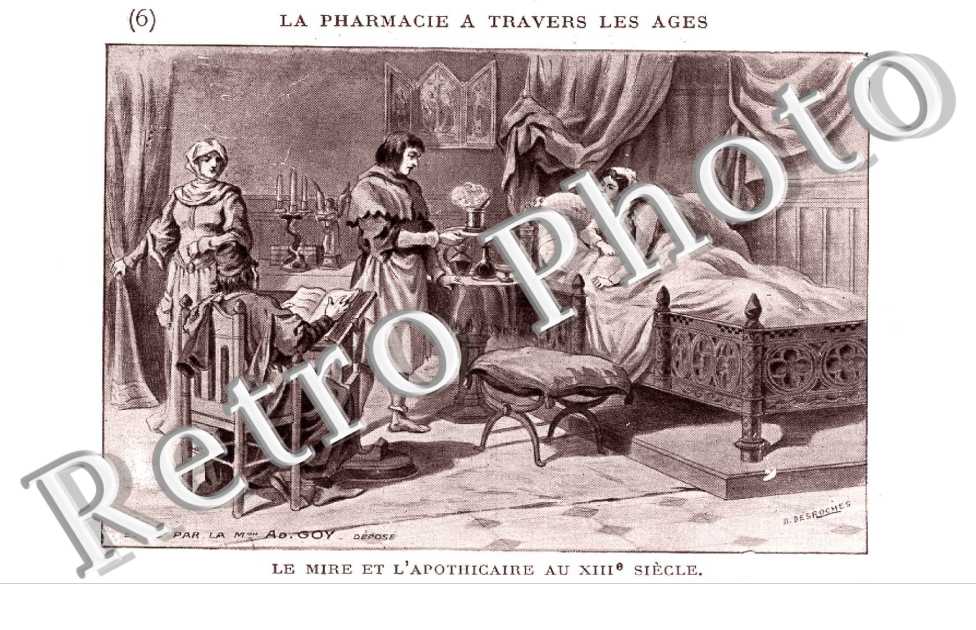 le mire et l'apothicaire La pharmacie
