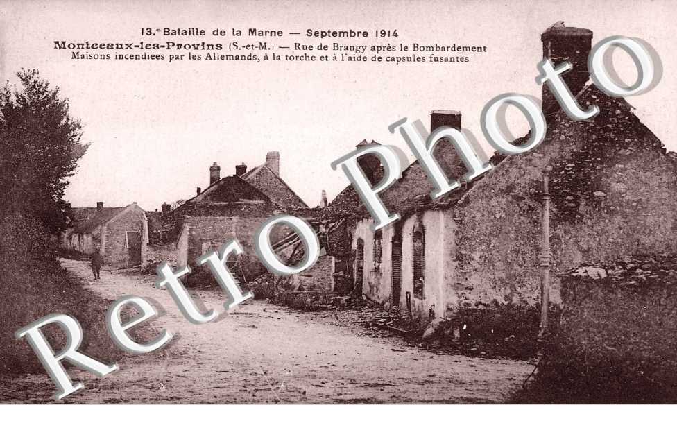 Bataille de la Marne - septembre 1914 - Rue de Brangy