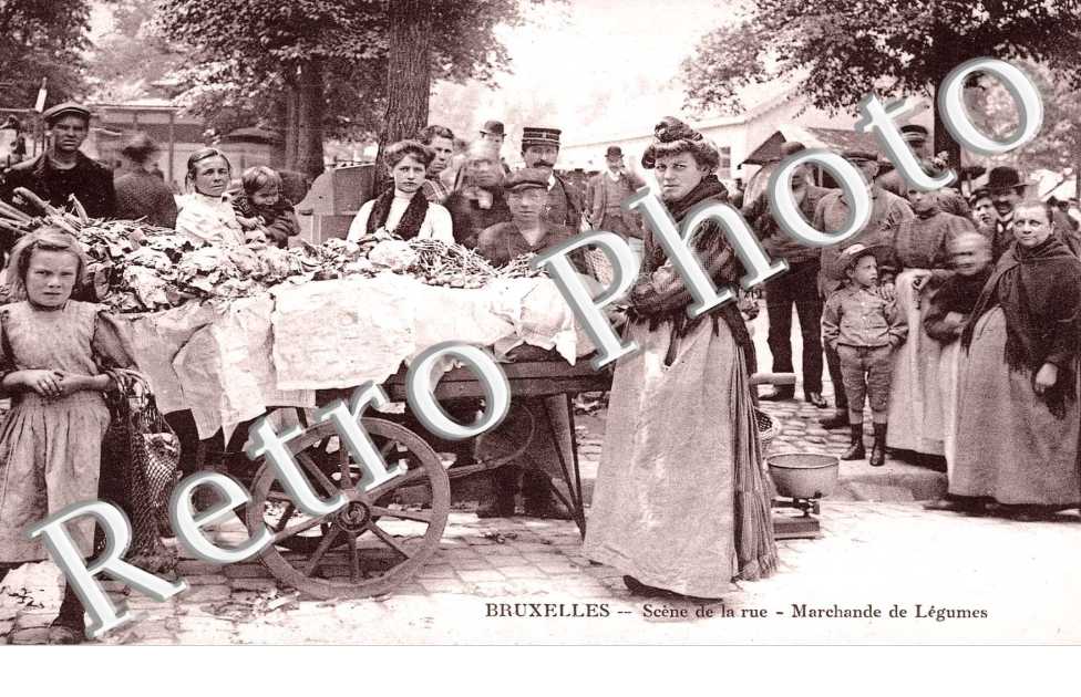 scene de la rue - marchande de legumes