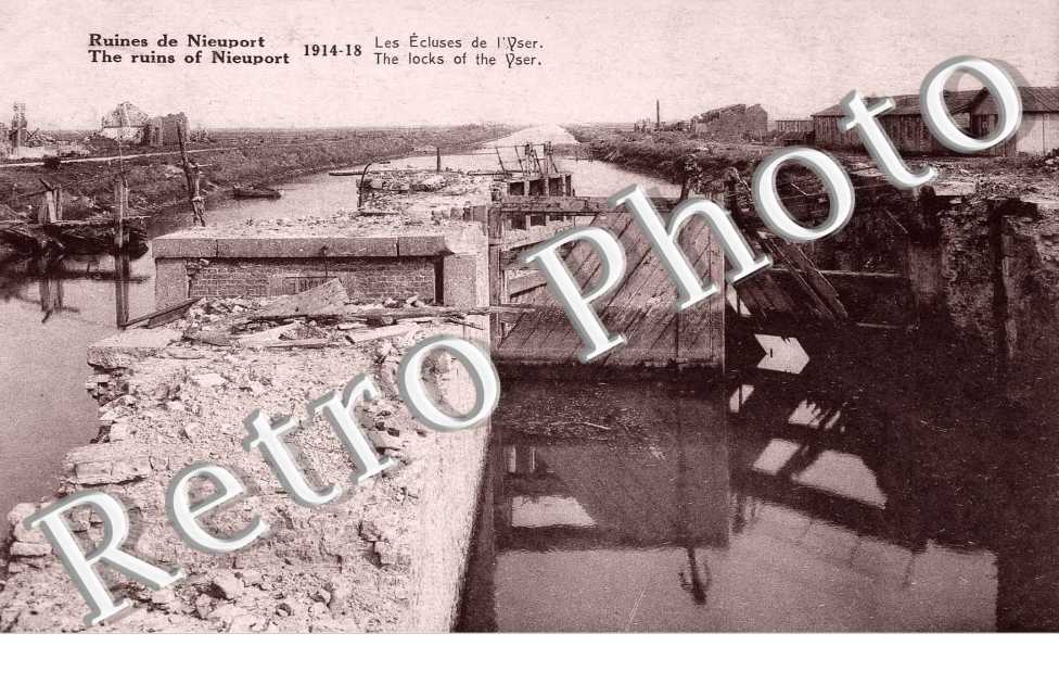 Les Ecluses de l'Yser en ruine