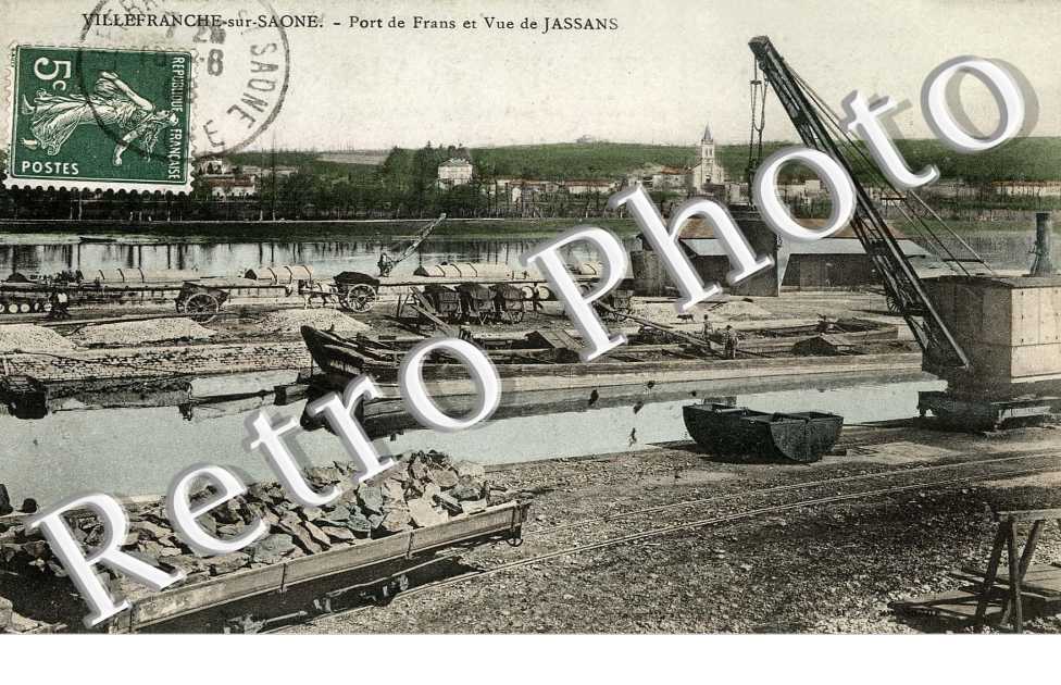 Villefranche sur Saone - Port de Frans  et vue de Jassans