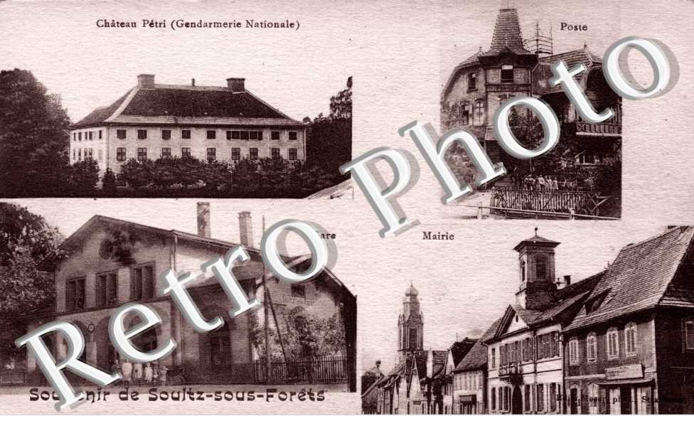 gare, mairie, chateau Petri, poste