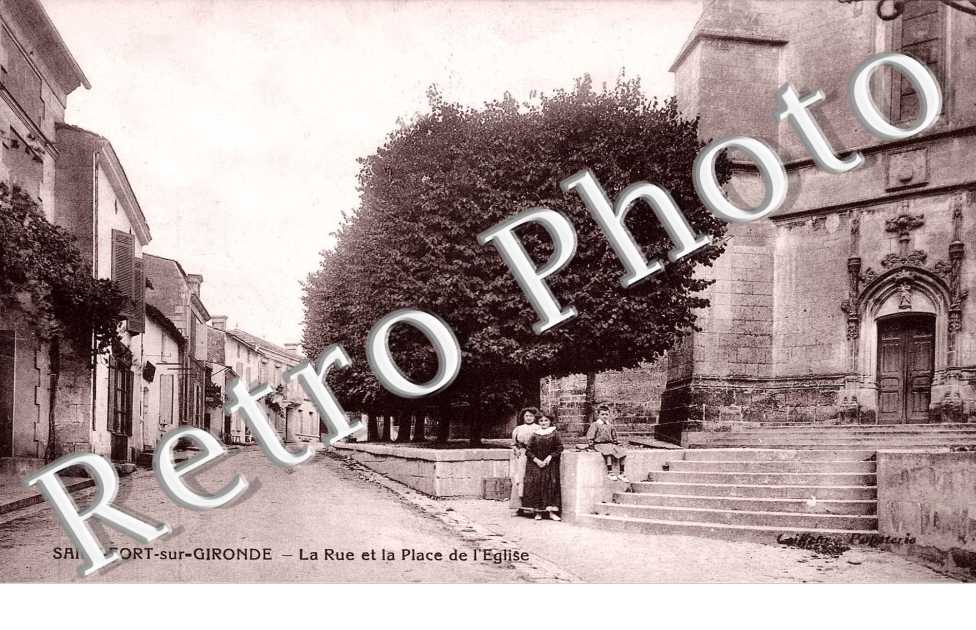 La rue et place de l'eglise