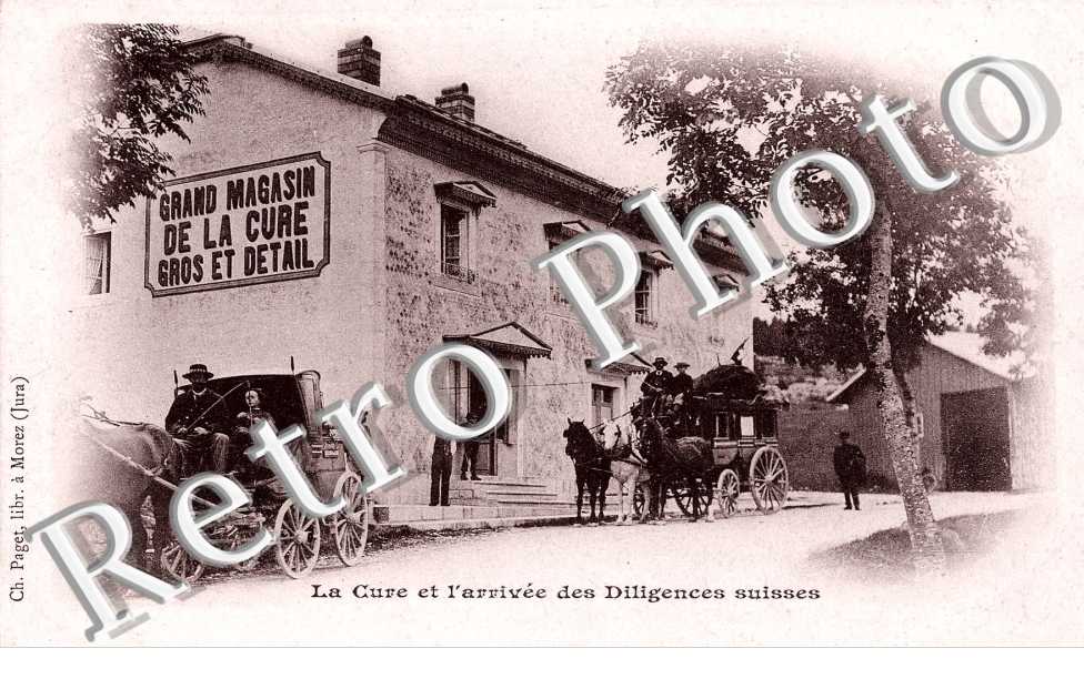 LA CURE ET L'ARRIVEE des DILIGENCES