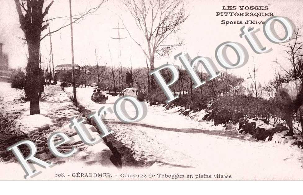 Sport d'Hiver - concours de toboggan