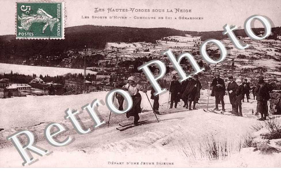 DEPART D'UNE JEUNE SKIEUSE 