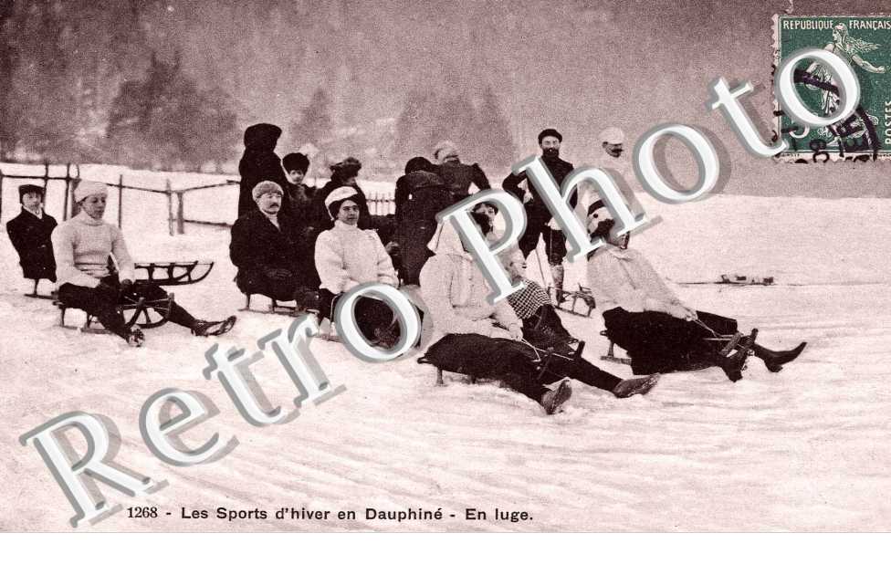 les sports d'hiver en Dauphine En luge
