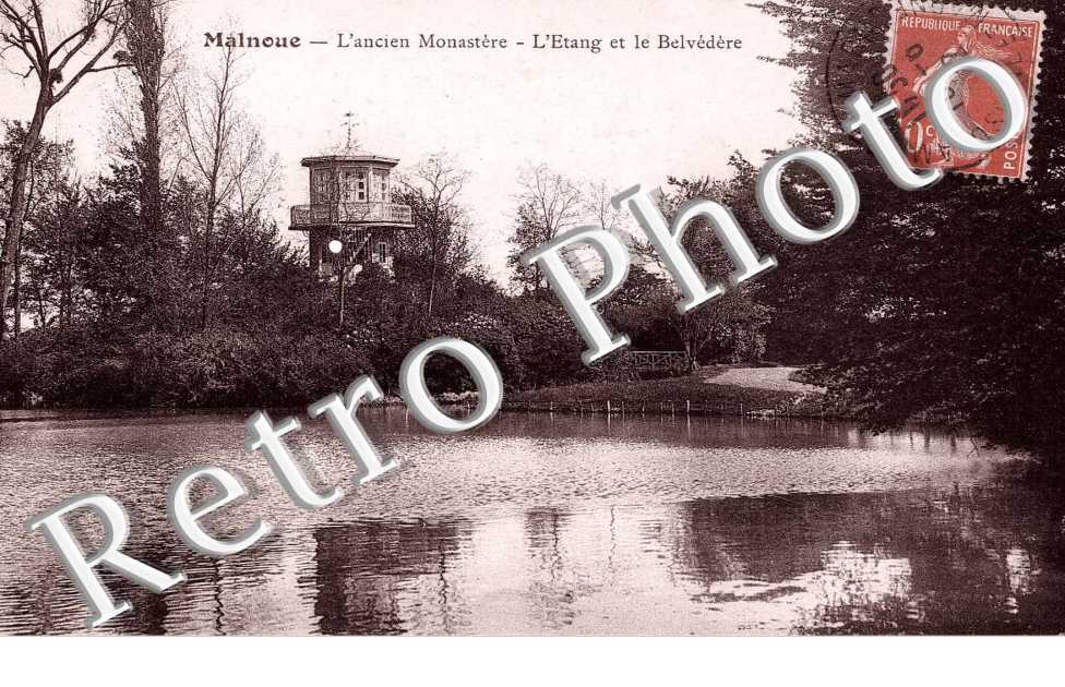 l'ancien monastere, l'etang et le belvedere