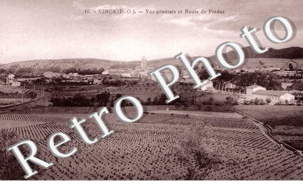 Vue generale et route de Prades