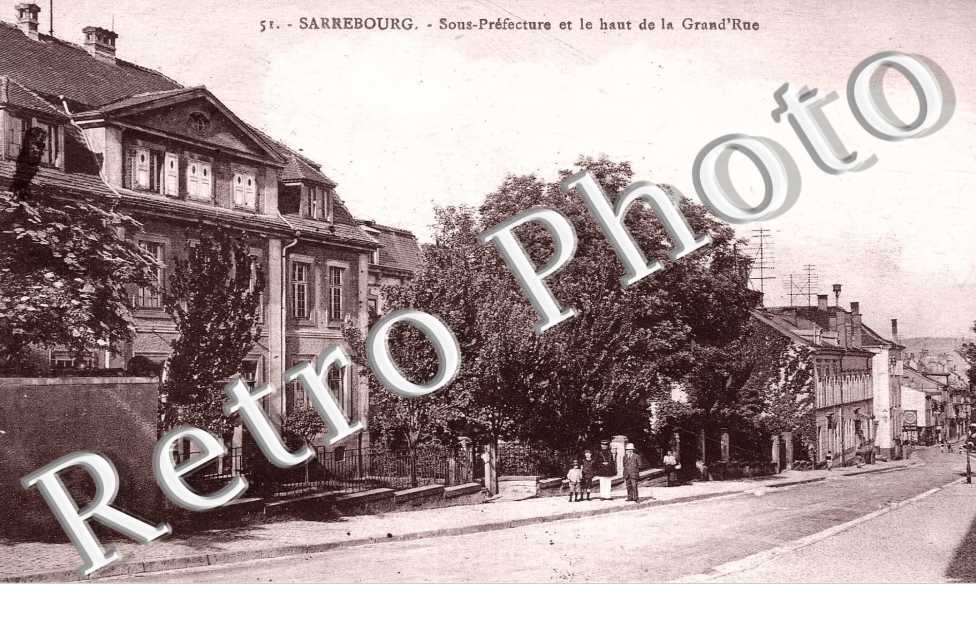 sous-préfecture et le haut de la Grand'rue