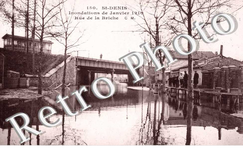 Inondation de janvier 1910 - Rue de la Briche