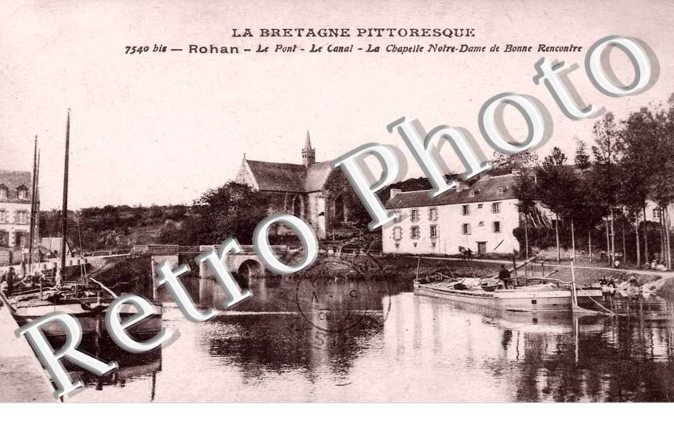 Le pont - le canal - la chapelle Notre Dame de bonne rencontre