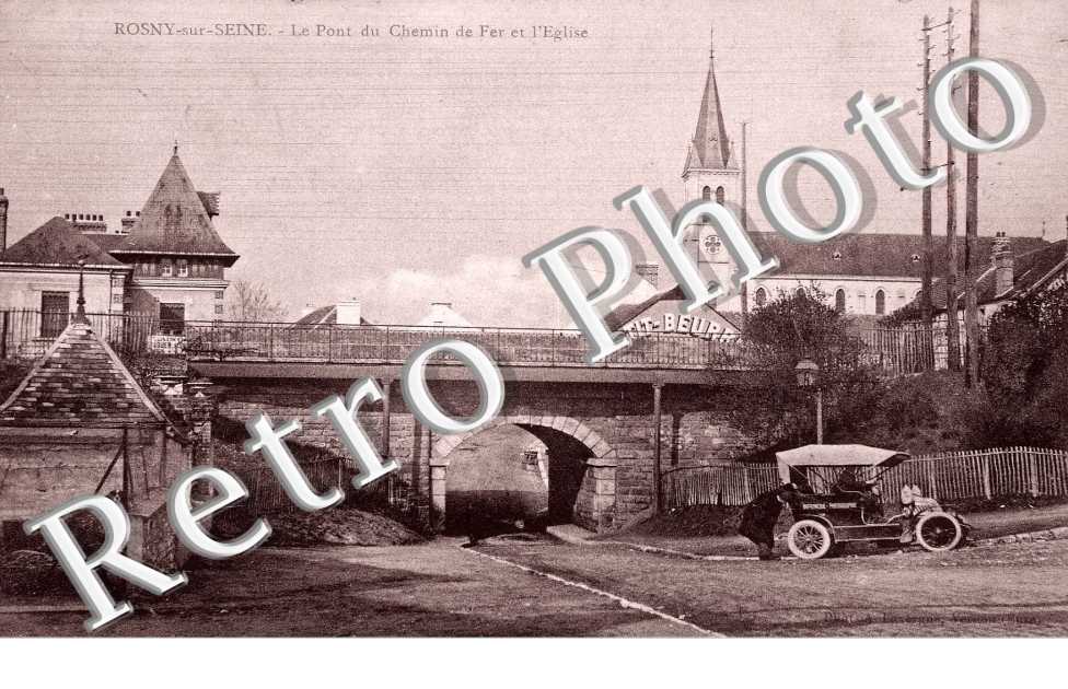 Le pont du chemin de fer et l'eglise