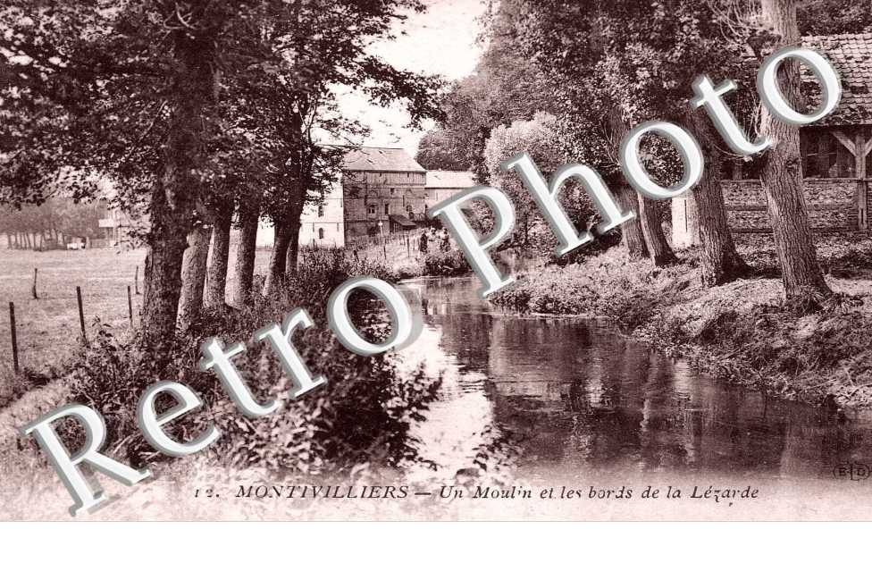 un moulin et les bords de la Larde