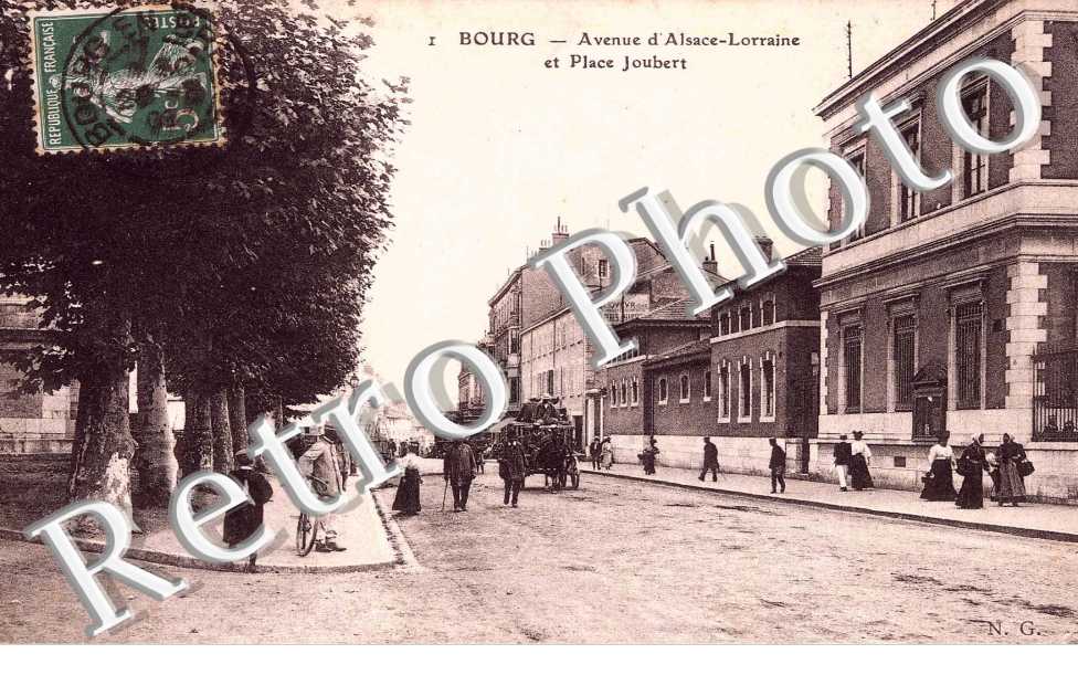 Avenue d'Alsace Lorraine et place Joubert