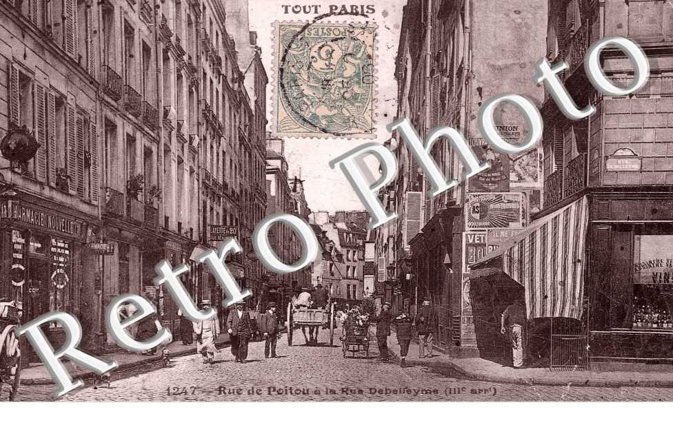RUE DE POITOU a la rue Debelleyme