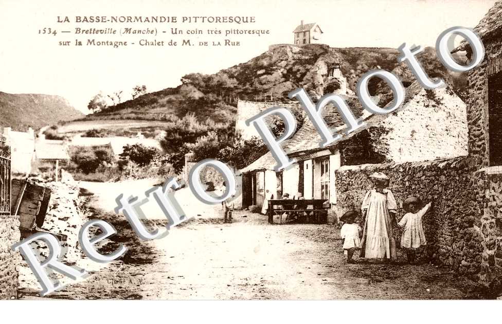 un coin pittoresque sur la montagne,chalet de M. de la Rue