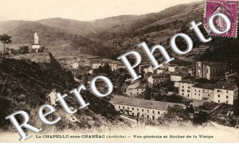 VUE GENERALE ET ROCHER DE LA VIERGE