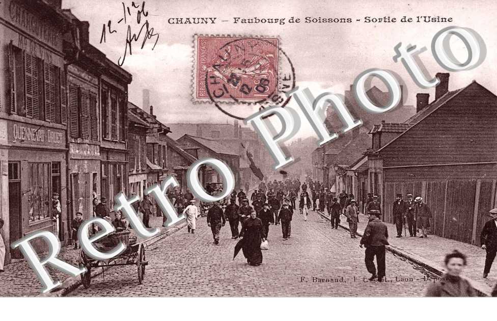 Faubourg de Soissons Sortie de l'usine