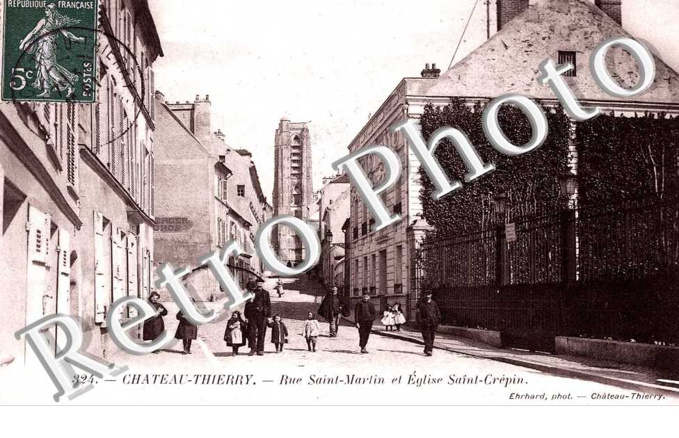RUE SAINT-MARTIN ET EGLISE SAINT-CREPIN
