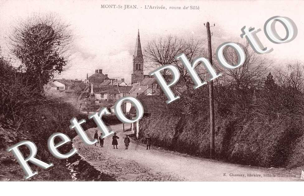 Arrivee,  route de Sille
