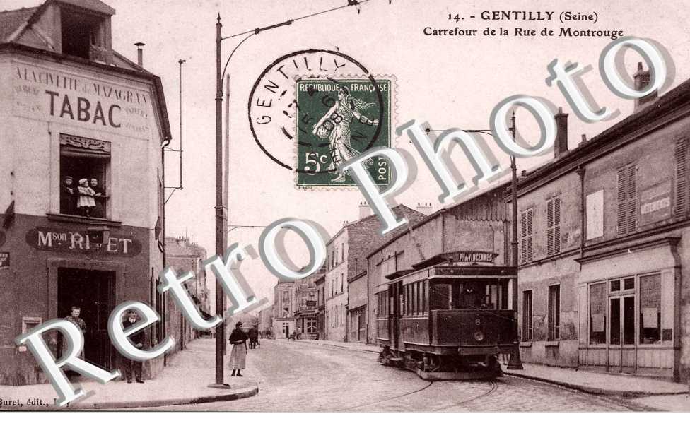 Carrefour de la rue de Montrouge - tramway