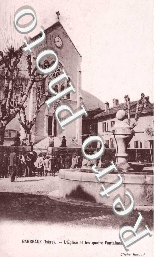 l'eglise et les quatre fontaines