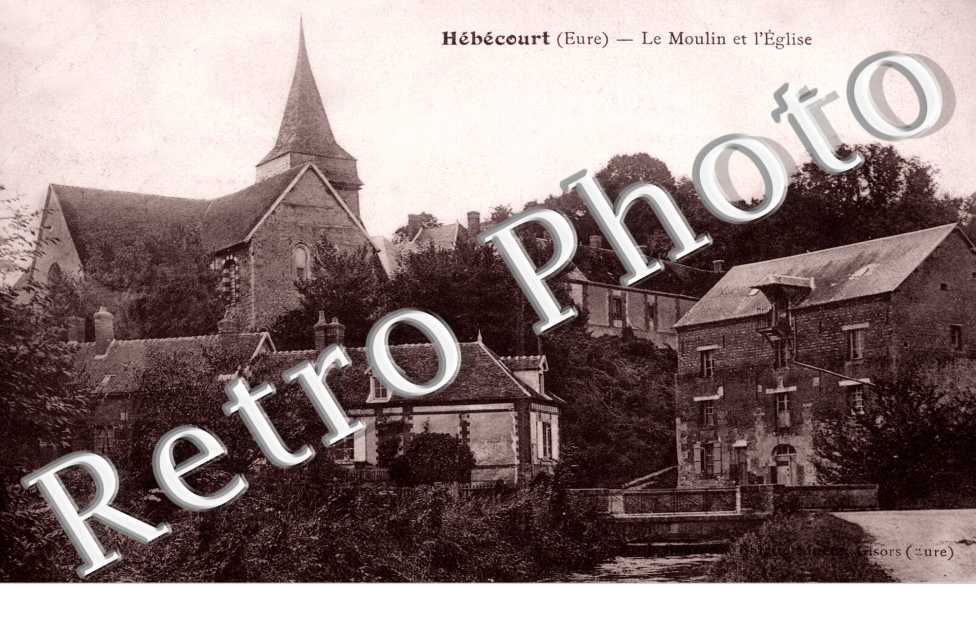 Le moulin et l'eglise